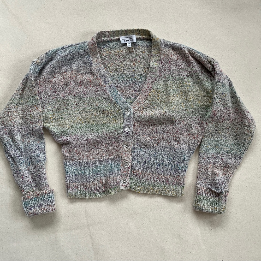& Other Stories Rainbow Knit Cardigan